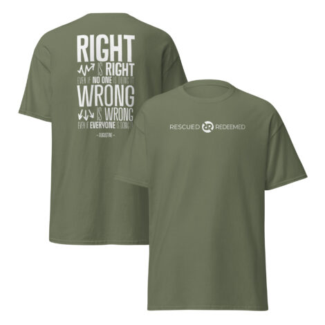 ‘Augustine: Right or Wrong’ Classic Men’s Tee