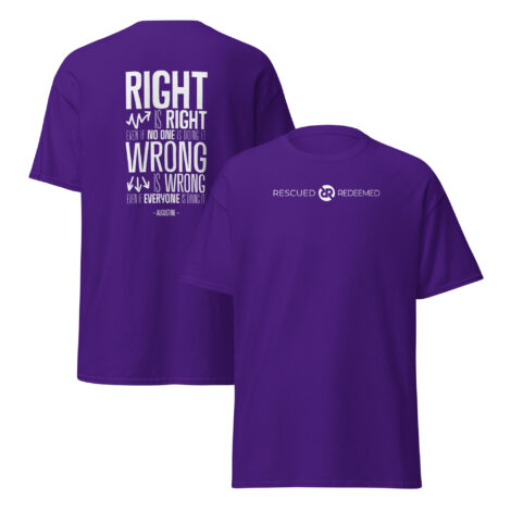 ‘Augustine: Right or Wrong’ Classic Women’s Tee