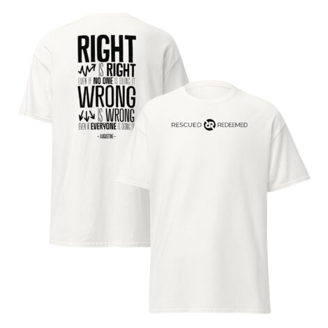 ‘Augustine: Right or Wrong’ Classic Men’s Tee